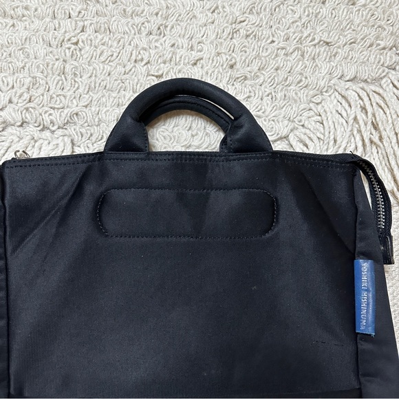 YOSHIKI HISHINUMA vintage black neoprene scuba zippered handbag - Picture 2 of 15